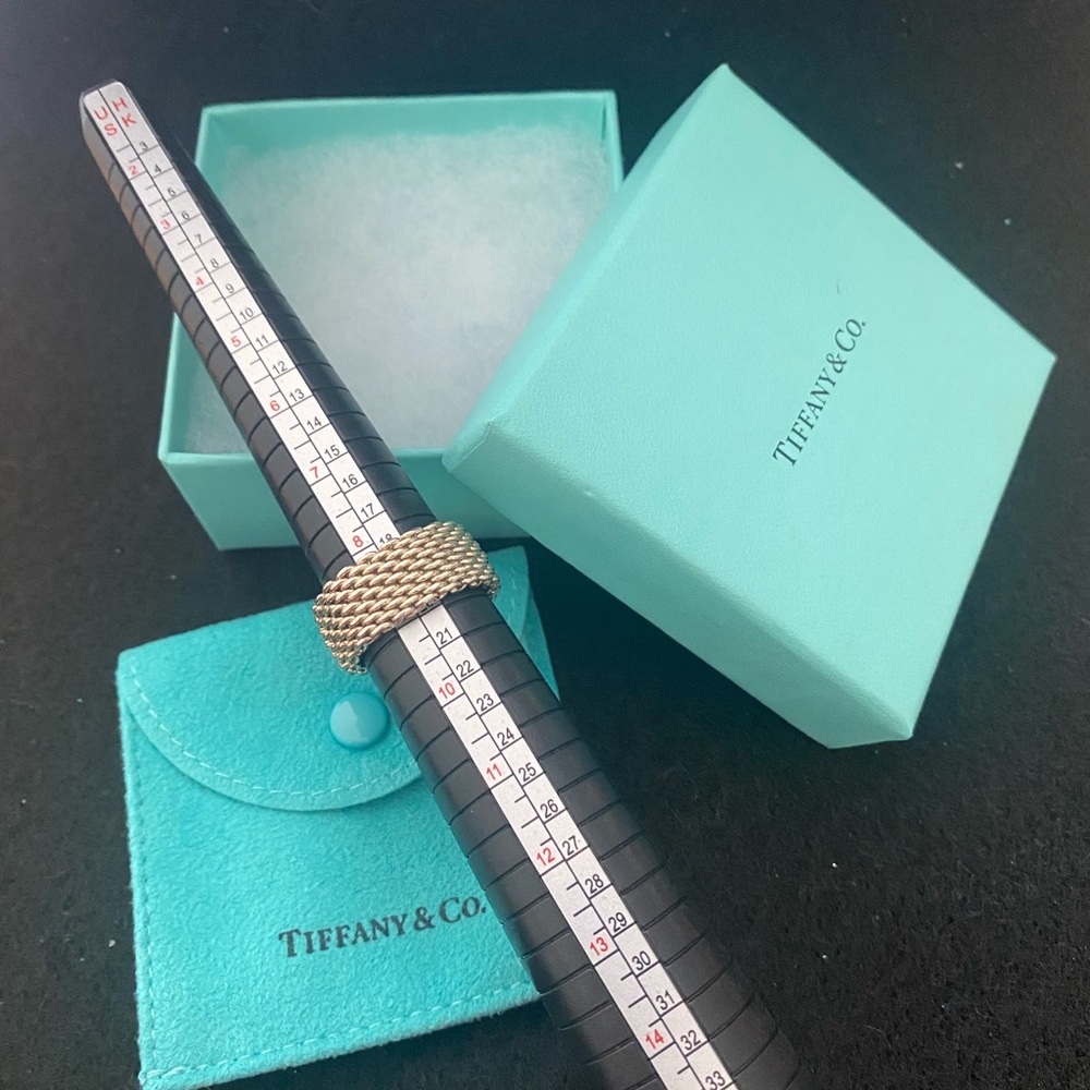 Tiffany & Co Silver Woven Ring - Picture 5 of 7